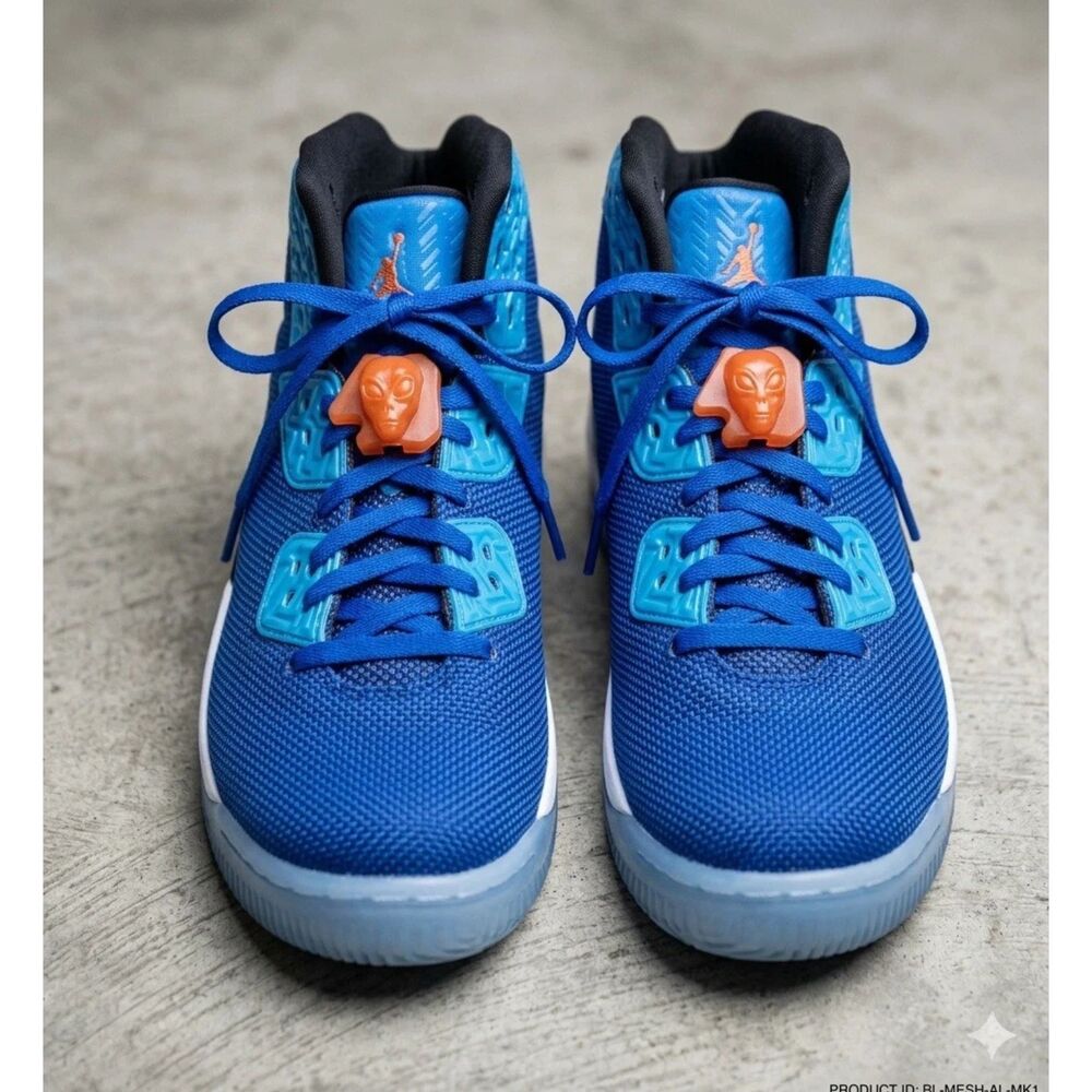 nike air jordan spike forty pe Sneakers mens Sz 12 Knicks Blue Orange High Top